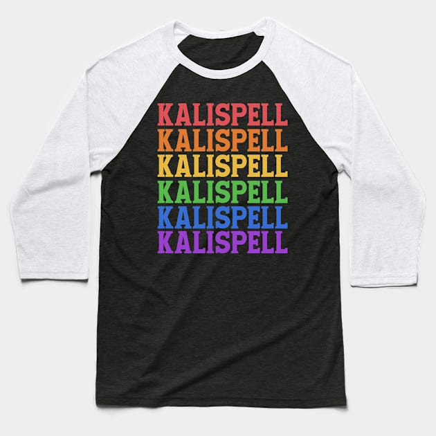 KALISPELL MONTANA Baseball T-Shirt by OlkiaArt